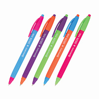 Ручка шариковая масляная автоматическая BRAUBERG "Delta Mix", СИНЯЯ, корпус soft-touch ассорти, узел 0,7 мм, линия письма 0,35 мм, 143340, OBPR366 фото Ручка шариковая масляная автоматическая BRAUBERG "Delta Mix", СИНЯЯ, корпус soft-touch ассорти, узел 0,7 мм, линия письма 0,35 мм, 143340, OBPR366