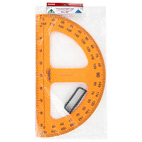 Транспортир 50 см, 180 градусов, пластиковый, для классной доски, с держателем, ПИФАГОР, 210876