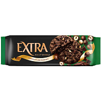 Печенье сдобное Extra Гранола с шоколадом и фундуком 150 г фото Печенье сдобное Extra Гранола с шоколадом и фундуком 150 г