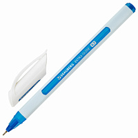 Ручка шариковая масляная BRAUBERG "Extra Glide Soft White", СИНЯЯ, узел 0,7 мм, линия письма 0,35 мм, 142927 фото Ручка шариковая масляная BRAUBERG "Extra Glide Soft White", СИНЯЯ, узел 0,7 мм, линия письма 0,35 мм, 142927
