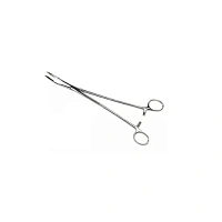 Корнцанг изогнутый 260 мм, J-18-048