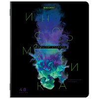 Тетрадь предметная PIGMENT 48 л., глянцевый УФ-лак, ИНФОРМАТИКА, клетка, подсказ, BRAUBERG, 404764 фото Тетрадь предметная PIGMENT 48 л., глянцевый УФ-лак, ИНФОРМАТИКА, клетка, подсказ, BRAUBERG, 404764