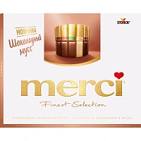 Конфеты шоколадные Merci ассорти с шоколадным муссом 210 г