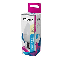 Лампа светодиодная Космос Basic C 10.5Вт E27 3000К 720Лм 220В LkecLED105wCNE2730 фото Лампа светодиодная Космос Basic C 10.5Вт E27 3000К 720Лм 220В LkecLED105wCNE2730