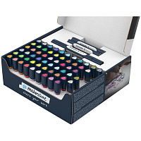 Набор двухсторонних маркеров-кистей Schneider "Twinmarker Paint-It" 72 предмета, на водной основе, кисть/пулевидный фото Набор двухсторонних маркеров-кистей Schneider "Twinmarker Paint-It" 72 предмета, на водной основе, кисть/пулевидный
