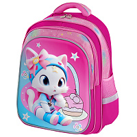 Рюкзак BRAUBERG KIDS FLOSSY, 2 отделения, 3 кармана, "Sweet Kitten", 3D-панель, 40х28х18 см, 273180 фото Рюкзак BRAUBERG KIDS FLOSSY, 2 отделения, 3 кармана, "Sweet Kitten", 3D-панель, 40х28х18 см, 273180