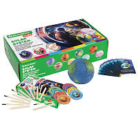 Набор для раскопок "Сокровища Солнечной системы", 8 планет, карточки, инструменты BRAUBERG KIDS, 665131