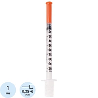 Шприц инсулиновый BD Micro-fine plus 1 мл U-100 31G (0.25х6 мм, 100 штук в упаковке) фото Шприц инсулиновый BD Micro-fine plus 1 мл U-100 31G (0.25х6 мм, 100 штук в упаковке)
