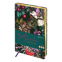 Ежедневник недатированный, А5, 136л., кожзам, Greenwich Line "Night garden. Dark persian", тон. блок фото Ежедневник недатированный, А5, 136л., кожзам, Greenwich Line "Night garden. Dark persian", тон. блок