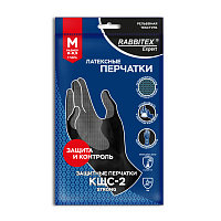 Перчатки латексные КЩС-2 STRONG химически устойчивые, тактильные, цвет чёрный, размер 8-8,5 (M), RABBITEX EXPERT, 609267 фото Перчатки латексные КЩС-2 STRONG химически устойчивые, тактильные, цвет чёрный, размер 8-8,5 (M), RABBITEX EXPERT, 609267