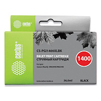 Картридж струйный CACTUS (CS-PGI1400XLBK) для CANON МВ2040/МВ2340, черный фото Картридж струйный CACTUS (CS-PGI1400XLBK) для CANON МВ2040/МВ2340, черный