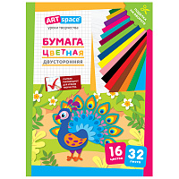 Цветная бумага газетная А4, ArtSpace, двустор., 32л., 16цв., "Павлин фото Цветная бумага газетная А4, ArtSpace, двустор., 32л., 16цв., "Павлин