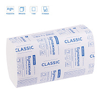 Полотенца бумажные лист. OfficeClean Professional(V-сл) (H3), 1-слойные, 200л/пач., 23*20,5, белые фото Полотенца бумажные лист. OfficeClean Professional(V-сл) (H3), 1-слойные, 200л/пач., 23*20,5, белые