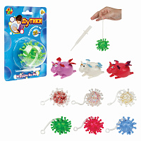 Игрушка "ДУТИКИ", надувается до 30 см, ассорти, 1TOY фото Игрушка "ДУТИКИ", надувается до 30 см, ассорти, 1TOY