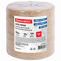 Шпагат джутовый полированный длина 900 м диаметр 2 мм, 3-х ниточный, BRAUBERG, 607946 фото Шпагат джутовый полированный длина 900 м диаметр 2 мм, 3-х ниточный, BRAUBERG, 607946