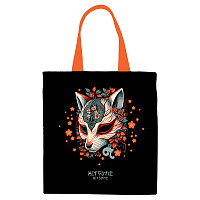 Сумка-шоппер MESHU "Kitsune", 33*40см, канвас, с карманом фото Сумка-шоппер MESHU "Kitsune", 33*40см, канвас, с карманом