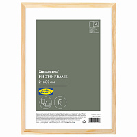 Рамка 21х30 см небьющаяся, аналог IKEA, багет 12 мм дерево, BRAUBERG "Woodray", цвет натуральный, 391360 фото Рамка 21х30 см небьющаяся, аналог IKEA, багет 12 мм дерево, BRAUBERG "Woodray", цвет натуральный, 391360