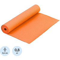 Коврик для фитнеса и йоги Larsen PVC 173x61x0.4 см оранжевый фото Коврик для фитнеса и йоги Larsen PVC 173x61x0.4 см оранжевый