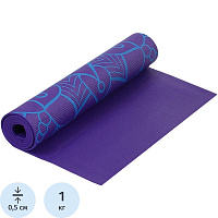Коврик для фитнеса и йоги Larsen PVC 180x60x0.5 см фиолетовый фото Коврик для фитнеса и йоги Larsen PVC 180x60x0.5 см фиолетовый