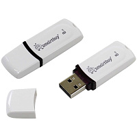 Флеш-диск 8 GB, SMARTBUY Paean, USB 2.0, белый, SB8GBPN-W фото Флеш-диск 8 GB, SMARTBUY Paean, USB 2.0, белый, SB8GBPN-W