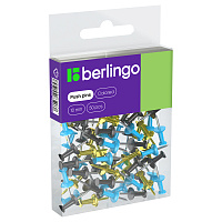 Кнопки силовые Berlingo, 50шт., цветные, ПВХ упак., европодвес, голубой+золотой фото Кнопки силовые Berlingo, 50шт., цветные, ПВХ упак., европодвес, голубой+золотой