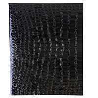 Тетрадь бумвинил А5 48 л., скоба, офсет №1, клетка, "ЧЕРНАЯ Metallic", тиснение CROCO, HATBER, 072232, 48Т5бвВ1 фото Тетрадь бумвинил А5 48 л., скоба, офсет №1, клетка, "ЧЕРНАЯ Metallic", тиснение CROCO, HATBER, 072232, 48Т5бвВ1