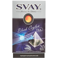 Чай черный Svay Black Ceylon 20 пирамидок фото Чай черный Svay Black Ceylon 20 пирамидок