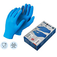 Перчатки КЩС Manipula Specialist Эксперт DG-022 нитриловые неопудренные особопрочные синие (размер 8-M, 100 штук/50 пар в упаковке) фото Перчатки КЩС Manipula Specialist Эксперт DG-022 нитриловые неопудренные особопрочные синие (размер 8-M, 100 штук/50 пар в упаковке)