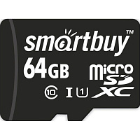 Карта памяти 64 ГБ microSDXC SmartBuy SB64GBSDCL10-01 Class 10 фото Карта памяти 64 ГБ microSDXC SmartBuy SB64GBSDCL10-01 Class 10