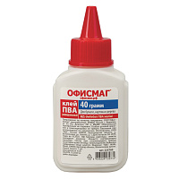 Клей ПВА ОФИСМАГ (бумага, картон, дерево), 45 г, РОССИЯ, 225760 фото Клей ПВА ОФИСМАГ (бумага, картон, дерево), 45 г, РОССИЯ, 225760