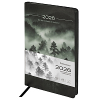 Ежедневник датированный 2026 А5 138x213 мм, BRAUBERG "Vista", под кожу, гибкий, "Mist", 117450 фото Ежедневник датированный 2026 А5 138x213 мм, BRAUBERG "Vista", под кожу, гибкий, "Mist", 117450