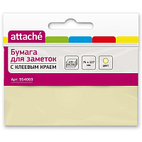 Стикеры Attache 76х127 мм пастельные желтые (1 блок на 100 листов) фото Стикеры Attache 76х127 мм пастельные желтые (1 блок на 100 листов)