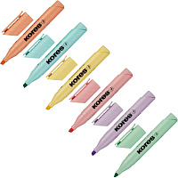 Набор текстовыделителей Kores High Liner Plus (толщина линии 1-5 мм, 6 цветов) фото Набор текстовыделителей Kores High Liner Plus (толщина линии 1-5 мм, 6 цветов)