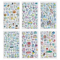 Наклейки гелевые "Блестящий микс", 15,5х9,5 см, ассорти 6 видов, FUNSTER (ФАНСТЕР), 666086 фото Наклейки гелевые "Блестящий микс", 15,5х9,5 см, ассорти 6 видов, FUNSTER (ФАНСТЕР), 666086