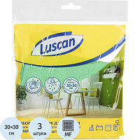 Набор салфеток хозяйственных Luscan микрофибра 30х30 см 200 г/кв.м (3 штуки в упаковке) фото Набор салфеток хозяйственных Luscan микрофибра 30х30 см 200 г/кв.м (3 штуки в упаковке)
