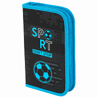Пенал ЮНЛАНДИЯ, 1 отделение, картон с эффектом soft-touch, 19х11 см, "Sport game", 272262 фото Пенал ЮНЛАНДИЯ, 1 отделение, картон с эффектом soft-touch, 19х11 см, "Sport game", 272262