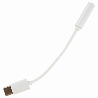 Переходник для наушников с Type-C на AUX (MINI JACK 3.5 мм), MB mObility, белый, УТ000025651 фото Переходник для наушников с Type-C на AUX (MINI JACK 3.5 мм), MB mObility, белый, УТ000025651