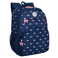 Рюкзак GRIZZLY школьный, анатомическая спинка, 2 отделения, для девочек, "PINK BOWS", 39х30х20 см, RG-568-2/3 фото Рюкзак GRIZZLY школьный, анатомическая спинка, 2 отделения, для девочек, "PINK BOWS", 39х30х20 см, RG-568-2/3