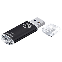 Память Smart Buy "V-Cut" 256GB, USB 3.0 Flash Drive, черный (металл. корпус ) фото Память Smart Buy "V-Cut" 256GB, USB 3.0 Flash Drive, черный (металл. корпус )