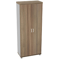 Шкаф для одежды Easy Director (дуб шамони темный/серый, 854х445х2105 мм) фото Шкаф для одежды Easy Director (дуб шамони темный/серый, 854х445х2105 мм)
