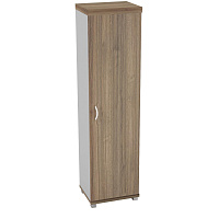 Шкаф для одежды Easy Director (дуб шамони темный/серый, 554х445х2105 мм) фото Шкаф для одежды Easy Director (дуб шамони темный/серый, 554х445х2105 мм)