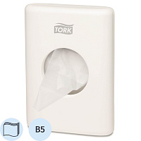 Диспенсер для гигиенических пакетов Торк (Tork) 566000 белый фото Диспенсер для гигиенических пакетов Торк (Tork) 566000 белый