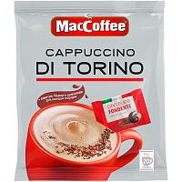 Кофе порционный растворимый MacCoffee Cappuccino di Torino с шоколадом 20 пакетиков по 25.5 г фото Кофе порционный растворимый MacCoffee Cappuccino di Torino с шоколадом 20 пакетиков по 25.5 г