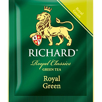 Чай зеленый Richard Royal Green 200 пакетиков фото Чай зеленый Richard Royal Green 200 пакетиков