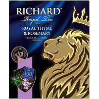 Чай черный Richard Royal Thyme & Rosemary 100 пакетиков (чабрец, розмарин) фото Чай черный Richard Royal Thyme & Rosemary 100 пакетиков (чабрец, розмарин)