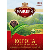 Чай листовой черный Майский Корона Российской Империи 200 г фото Чай листовой черный Майский Корона Российской Империи 200 г