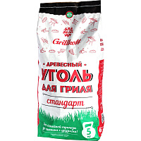 Уголь древесный Grillkoff Стандарт для гриля 5 кг фото Уголь древесный Grillkoff Стандарт для гриля 5 кг