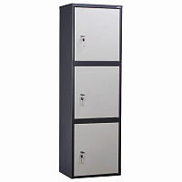 Шкаф металлический для документов AIKO "SL-150/3Т" ГРАФИТ, 1490х460х340 мм, 37 кг, S10799153502