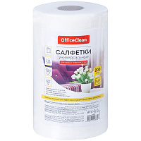 Салфетки универсальные OfficeClean, вискоза, 20*22см, 200шт., белые, в рулоне, 45г/м2 фото Салфетки универсальные OfficeClean, вискоза, 20*22см, 200шт., белые, в рулоне, 45г/м2