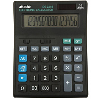 Калькулятор настольный Attache Economy 16-разрядный черный 190x145x45 мм фото Калькулятор настольный Attache Economy 16-разрядный черный 190x145x45 мм